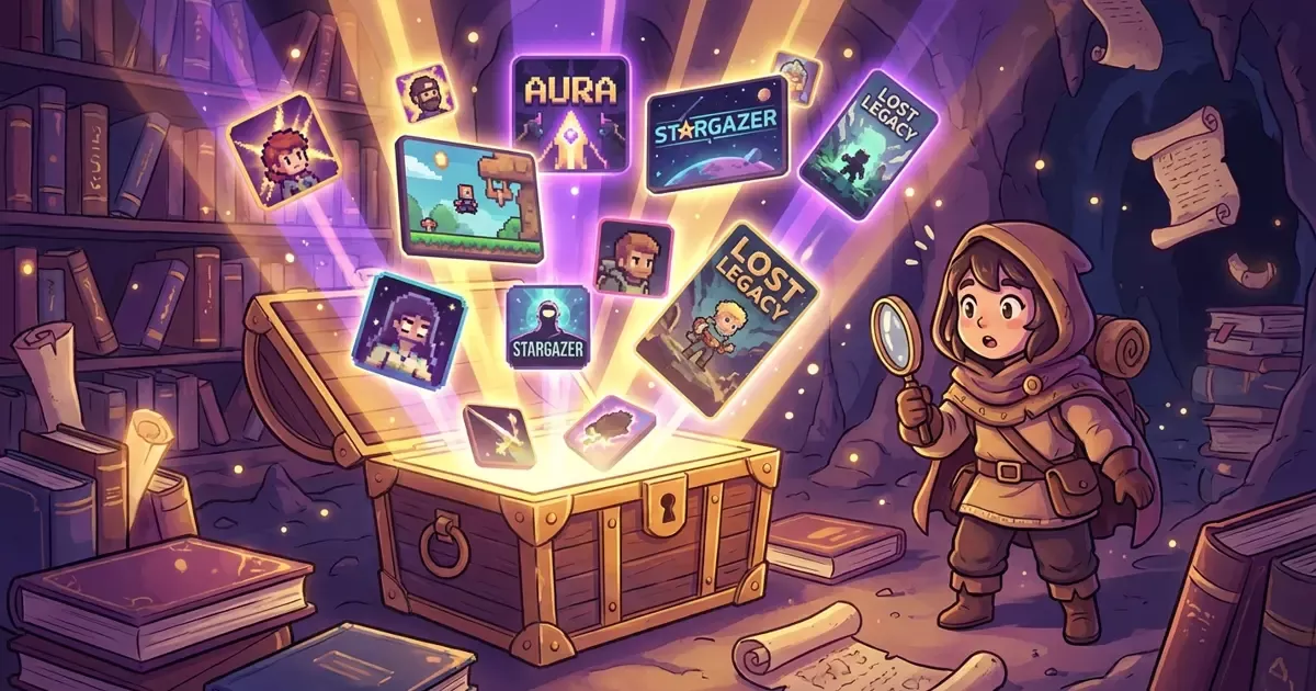Indie game discovery experience